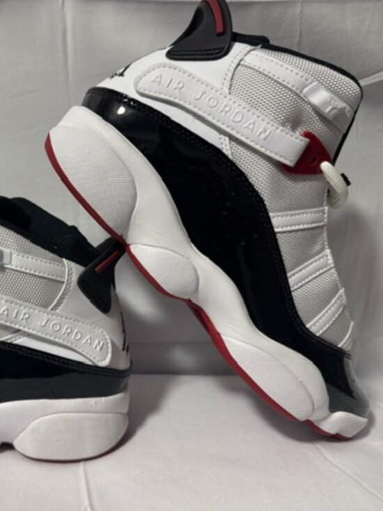 Nike Air Jordan 6 Rings -- Bred Black Red Sneakers Men\'s Size 8.5 #182 main image 5